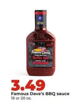 Hy-Vee Famous Dave's BBQ Sauce offer