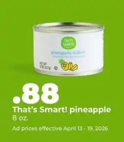 Hy-Vee That's Smart! pineapple offer