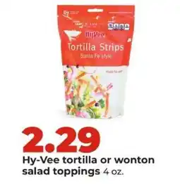 Hy-Vee Hy-Vee tortilla or wonton salad toppings offer