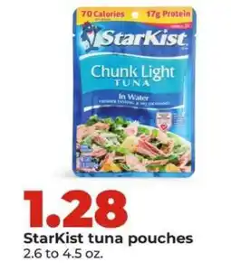 Hy-Vee StarKist Tuna Pouches offer