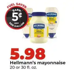 Hy-Vee Hellmann's Mayonnaise offer