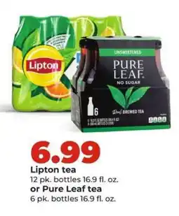 Hy-Vee Lipton tea or Pure Leaf tea offer