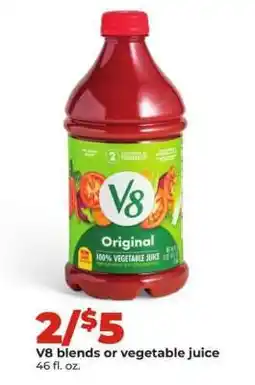 Hy-Vee V8 Blends or Vegetable Juice offer