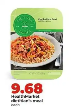 Hy-Vee HealthMarket dietitian’s meal offer