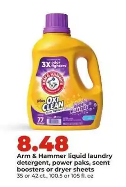 Hy-Vee Arm & Hammer Liquid Laundry Detergent offer