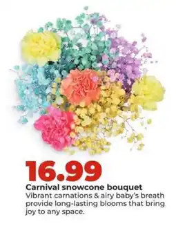 Hy-Vee Carnival snowcone bouquet offer