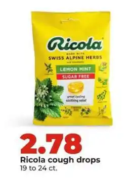 Hy-Vee Ricola Cough Drops offer