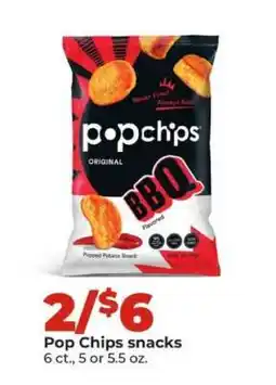 Hy-Vee Pop Chips snacks offer