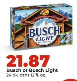 Hy-Vee Busch or Busch Light offer