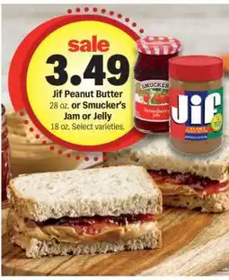 Meijer Jif Peanut Butter or Smucker's Jam or Jelly offer