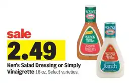 Meijer Ken's Salad Dressing or Simply Vinaigrette offer