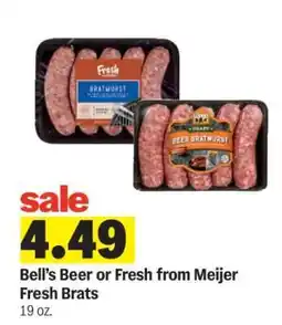 Meijer Bell's Beer or Fresh from Meijer Fresh Brats offer