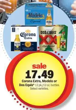 Meijer Corona Extra, Modelo or Dos Equis offer