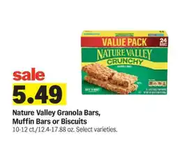 Meijer Nature Valley Granola Bars, Muffin Bars or Biscuits offer
