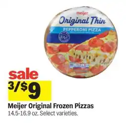 Meijer Meijer Original Frozen Pizzas offer