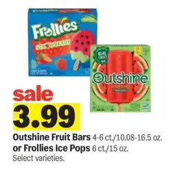 Meijer Outshine Fruit Bars or Frollies Ice Pops offer