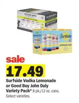 Meijer Surfside Vodka Lemonade or Good Boy John Daly Variety Pack offer