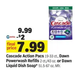 Meijer Cascade Action Pacs offer