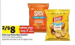 Meijer Frito Lay Party Size Snacks offer