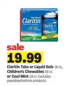 Meijer Claritin Tabs or Liquid Gels offer