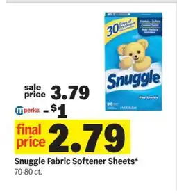 Meijer Snuggle Fabric Softener Sheets offer