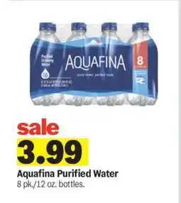 Meijer Aquafina Purified Water offer