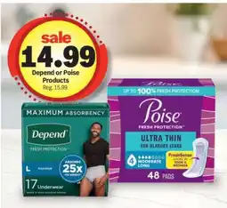 Meijer Depend or Poise Products offer