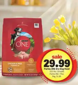 Meijer Purina ONE Dry Dog Food offer
