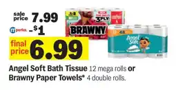 Meijer Angel Soft Bath Tissue or Brawny Paper Towels offer
