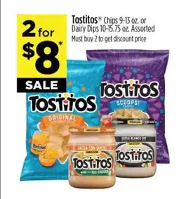 Dollar General Tostitos Chips or Dairy Dips offer