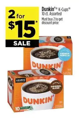 Dollar General Dunkin' K-Cups offer