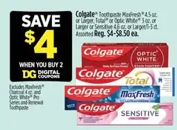 Dollar General Colgate Toothpaste offer