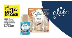 Dollar General Glade PlugIns Scented Oil Refills or Large Automatic Spray Refills offer