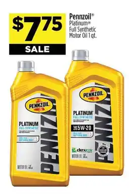Dollar General Pennzoil Platinum offer