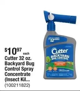 The Home Depot Cutter 32 oz. Backyard Bug Control Spray Concentrate (Insect Killer) offer