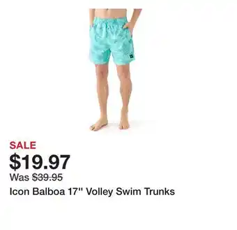 Belk Icon Balboa 17'' Volley Swim Trunks offer