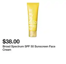 Belk Broad Spectrum SPF 50 Sunscreen Face Cream offer