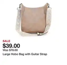 Belk Large Hobo Bag with Guitar Strap offer