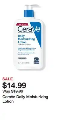 Ulta Beauty CeraVe Daily Moisturizing Lotion offer