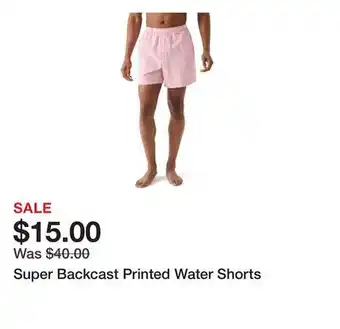 Belk Super Backcast Printed Water Shorts offer