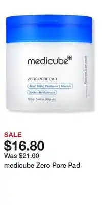 Ulta Beauty medicube Zero Pore Pad offer