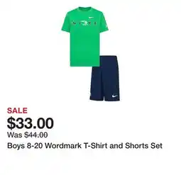 Belk Boys 8-20 Wordmark T-Shirt and Shorts Set offer
