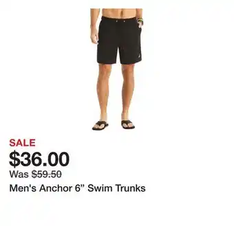 Belk Men's Anchor 6 Swim Trunks offer