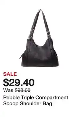 Belk Pebble Triple Compartment Scoop Shoulder Bag offer