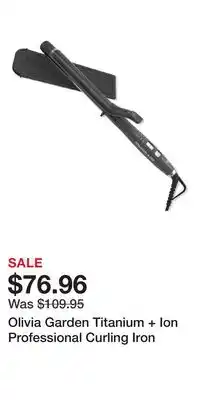 Ulta Beauty Olivia Garden Titanium + Ion Professional Curling Iron offer