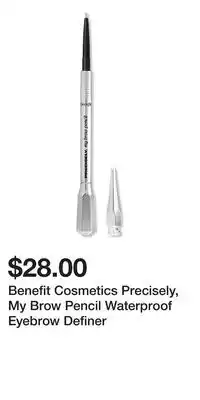 Ulta Beauty Benefit Cosmetics Precisely, My Brow Pencil Waterproof Eyebrow Definer offer