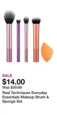 Ulta Beauty Real Techniques Everyday Essentials Makeup Brush & Sponge Set offer