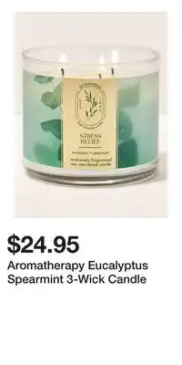 Bath & Body Works Aromatherapy Eucalyptus Spearmint 3-Wick Candle offer
