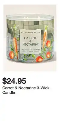 Bath & Body Works Carrot & Nectarine 3-Wick Candle offer