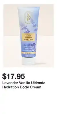 Bath & Body Works Lavender Vanilla Ultimate Hydration Body Cream offer